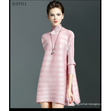 2016 neueste Streifen Lax Casual Dress Designs für Damen